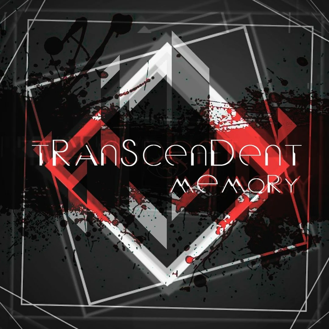 Transcendent Memory:黑白与红色几何封面。